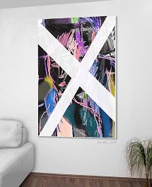 27117_Ignore the X - in the gentle touch_T Art print on 380g polycotton canvas