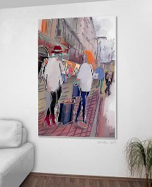 41117_Those who buy the bottles 03 (Germany 2017) Art print on 380g polycotton canvas