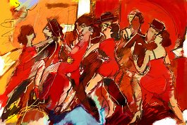 Tango tango (Art Print auf Leinwand 53x80cm)