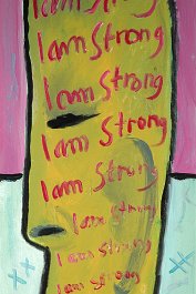 I am strong Acryl auf Leinwand 120x40cm
