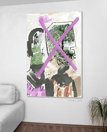 27817 DX - If the love couple dreams Art print on 380g polycotton canvas