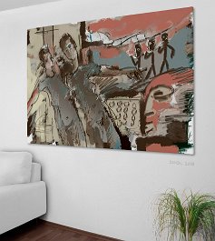 18255_The passing time Art print on 380g polycotton canvas