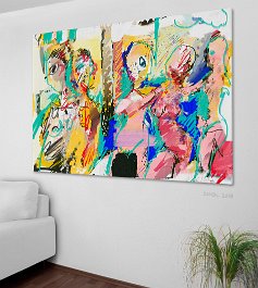 18256_We and the others Art print on 380g polycotton canvas
